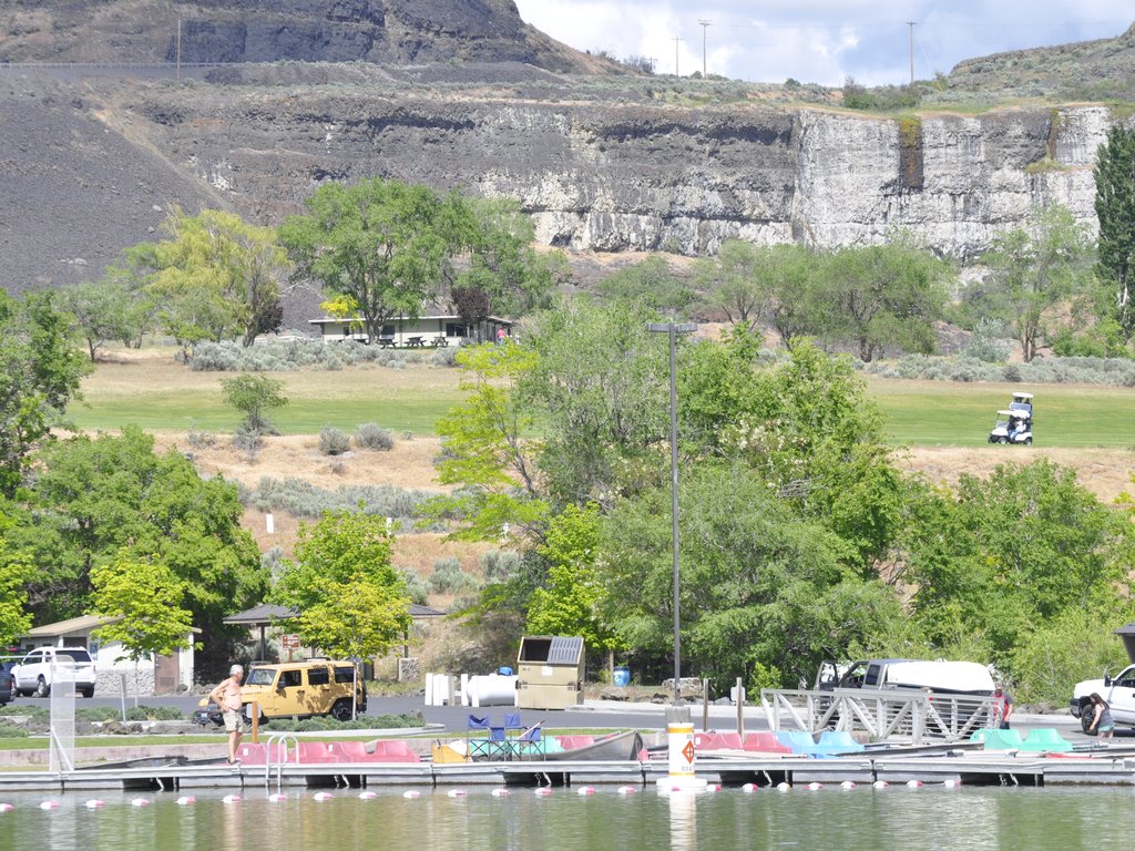 Docks and pedal boats