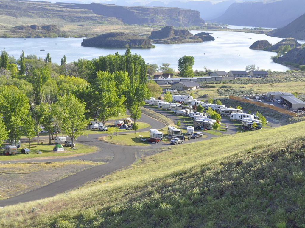 RV park plateau sites